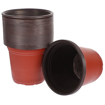 Worgeous 50 Pcs Large Plastic Planter Pots for and Plants, Garden Starter Containers.