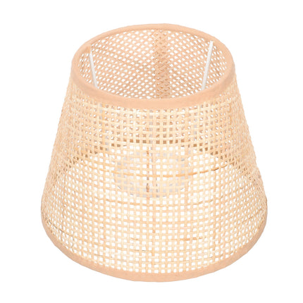 SKISUNO Khaki Rattan Floor Lamp Shade Replacement 6.7x6.7in for Study Room, 1 Piece and Stylish.