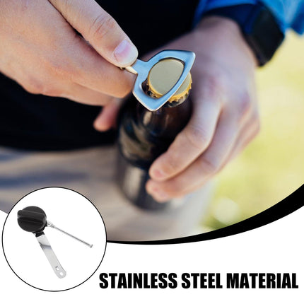 HOOWIFFY Stainless Steel Manual Bottle Opener Kitchen Tool Set Easy to Use Bar Accessories.