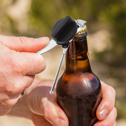 HOOWIFFY Stainless Steel Manual Bottle Opener Kitchen Tool Set Easy to Use Bar Accessories.
