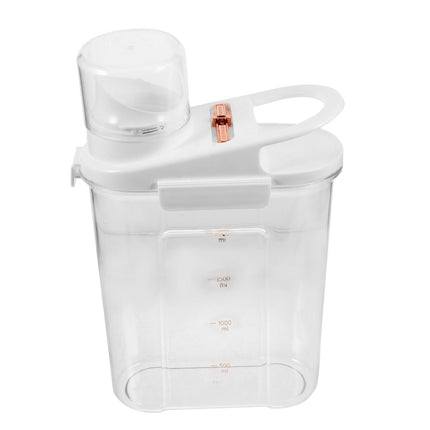 Worgeous Laundry Powder Detergent Container Transparent Laundry Detergent Dispenser Jar.