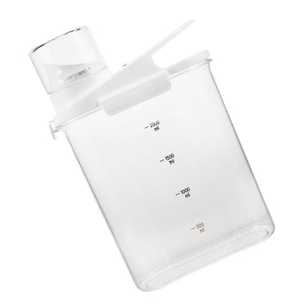 Worgeous Laundry Powder Detergent Container Transparent Laundry Detergent Dispenser Jar.
