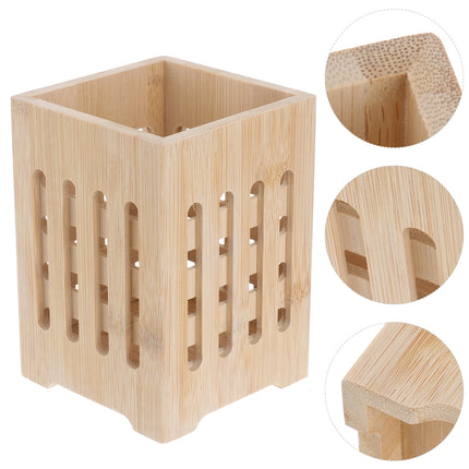 Chopsticks Holder with Holes, Cutlery Organizer Drying Rack, Kitchen Utensil Storage Canister, Tableware Drying Bucket.