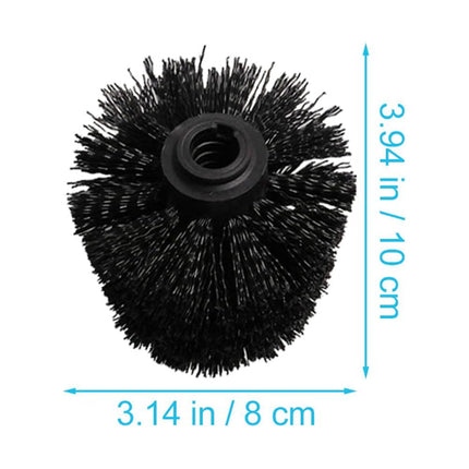 5 Pcs Brush Head Toilet Eco Refills Scrubber Heads Brushes Bowl Black.