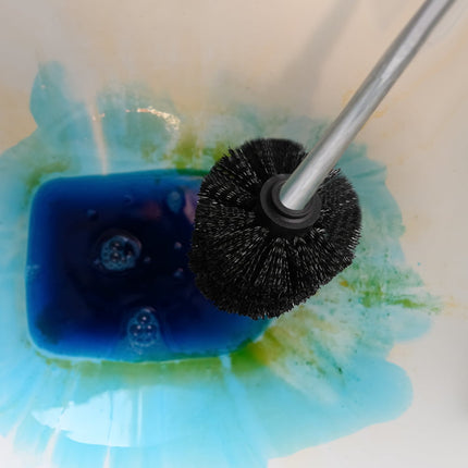 5 Pcs Brush Head Toilet Eco Refills Scrubber Heads Brushes Bowl Black.