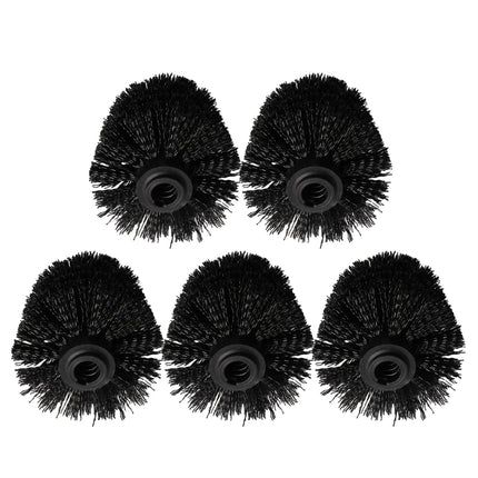 5 Pcs Brush Head Toilet Eco Refills Scrubber Heads Brushes Bowl Black.