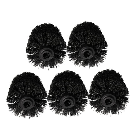5 Pcs Brush Head Toilet Eco Refills Scrubber Heads Brushes Bowl Black.