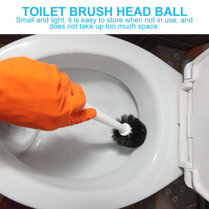 5 Pcs Brush Head Toilet Eco Refills Scrubber Heads Brushes Bowl Black.