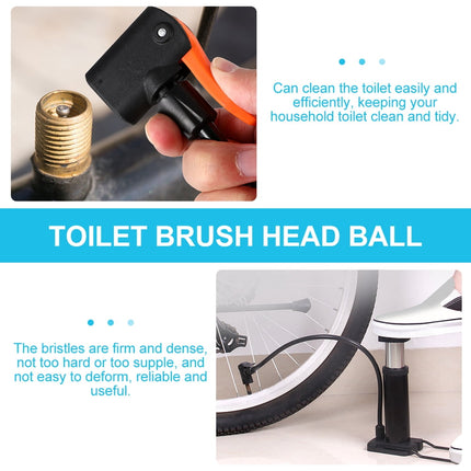 5 Pcs Brush Head Toilet Eco Refills Scrubber Heads Brushes Bowl Black.
