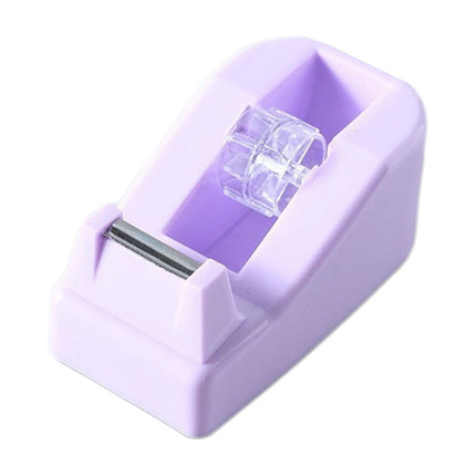 Darzheoy Desktop Tape Dispenser Adhesive Roll Holder Desk Accessories Home Office Tape Dispensers, Weighted Non-Skid Base Purple.