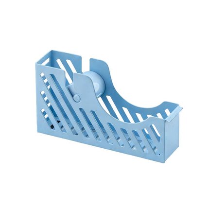 Darzheoy Desktop Tape Dispenser Adhesive Roll Holder Desk Accessories Home Office Tape Dispensers, Weighted Non-Skid Base X-Blue.
