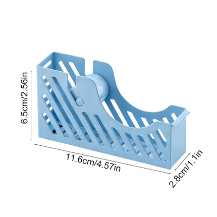 Darzheoy Desktop Tape Dispenser Adhesive Roll Holder Desk Accessories Home Office Tape Dispensers, Weighted Non-Skid Base X-Blue.