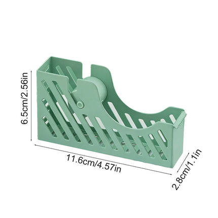 Darzheoy Desktop Tape Dispenser Adhesive Roll Holder Desk Accessories Home Office Tape Dispensers, Weighted Non-Skid Base X-Green.