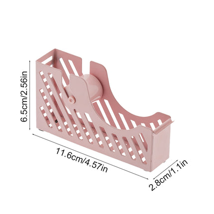 Darzheoy Desktop Tape Dispenser Adhesive Roll Holder Desk Accessories Home Office Tape Dispensers, Weighted Non-Skid Base X-Pink.