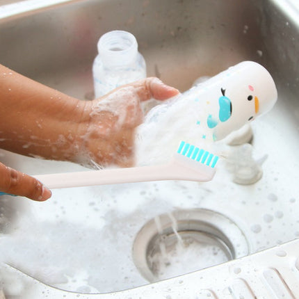 Worgeous 2pcs Portable Baby Bottle Cleaning Brush Set Small Kitchen Tools Bottle Clean.