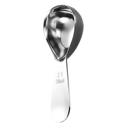 Darzheoy Coffee Scoop Stainless Steel Coffee Measuring Spoon Tablespoon Coffee Scoop Short Handle Measuring Spoon for Ground Coffee Tea Sugar Flour Coffee Scoop (30ml) A.