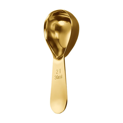 Darzheoy Coffee Scoop Stainless Steel Coffee Measuring Spoon Tablespoon Coffee Scoop Short Handle Measuring Spoon for Ground Coffee Tea Sugar Flour Coffee Scoop (30ml) B.