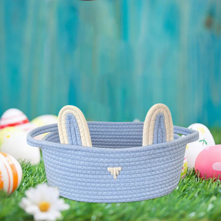 Chmadoxn Adorable Easter Bunny Basket for Kids - Perfect Easter Gift, Cute Easter Bucket Bags with Rabbit Ears for Easter Eggs Hunting, Affordable & Festive Spring Decor As Show A.