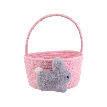 Chmadoxn Adorable Easter Bunny Basket for Kids - Perfect Easter Gift, Cute Easter Bucket Bags with Rabbit Ears for Easter Eggs Hunting, Affordable & Festive Spring Decor As Show G.