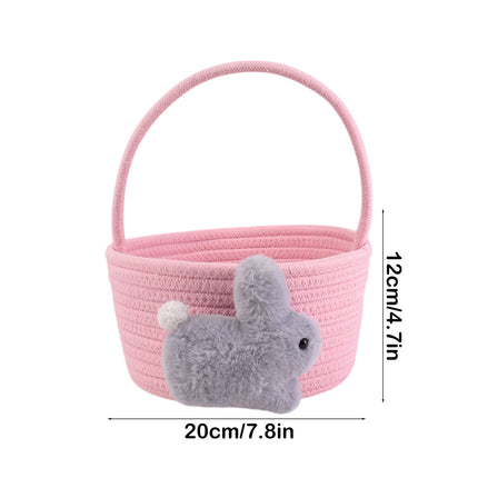 Chmadoxn Adorable Easter Bunny Basket for Kids - Perfect Easter Gift, Cute Easter Bucket Bags with Rabbit Ears for Easter Eggs Hunting, Affordable & Festive Spring Decor As Show G.