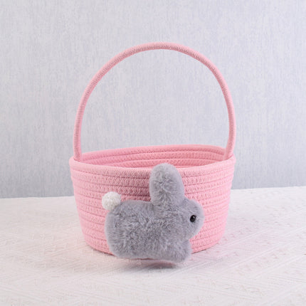 Chmadoxn Adorable Easter Bunny Basket for Kids - Perfect Easter Gift, Cute Easter Bucket Bags with Rabbit Ears for Easter Eggs Hunting, Affordable & Festive Spring Decor As Show G.