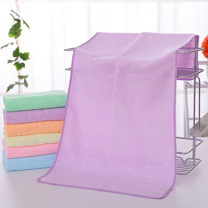 AYktou Bath Towels 3 Pack Cotton Bathroom Set,Contains a Bath Towels 28*56",a Hand Towels 12*12",a Face Towels 12*28",Soft Compact & Lightweight,for Gym Camp Beach and Daily Use Purple.