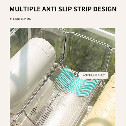 AYktou Wine Rack Water Bottle Organizer Sodas Can Organizer,Stackable Cabinet Organizer Bottle Plastic Water Bottle Holder Can Organizer for Countertop,Table Top,Pantry,Fridge A.