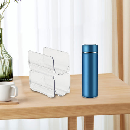 AYktou Wine Rack Water Bottle Organizer Sodas Can Organizer,Stackable Cabinet Organizer Bottle Plastic Water Bottle Holder Can Organizer for Countertop,Table Top,Pantry,Fridge D.