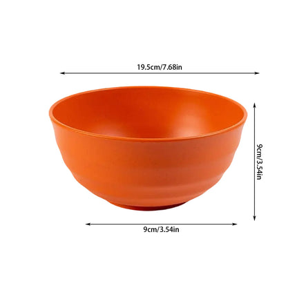 Kdkad Serviceable Plastic Cereal Bowls - Large Dishwasher-Safe Shatterproof Bowls for Soup, Salad & Snacks | Lightweight, Stackable Kitchenware for Home, Office & Restaurant Use As Show Blue1.