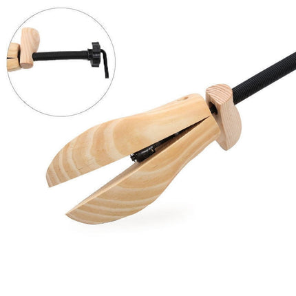 Darzheoy Shoe Stretcher for Men and Women Professional Shoe Adjustable Width & Length, Size 42-46, Wood (Includes Only 1 Shoe Stretcher) M Brown.