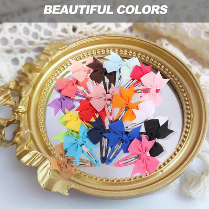 SKISUNO Decorative Hair Clip Girls 20Pcs 2.8X2.2In.