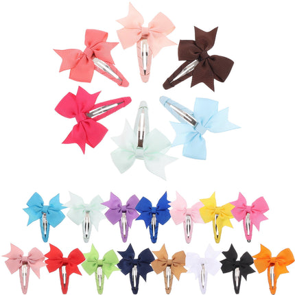 SKISUNO Decorative Hair Clip Girls 20Pcs 2.8X2.2In.