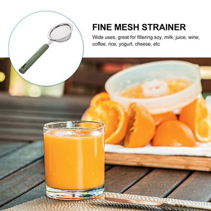 WHAMVOX Sifters Liquid Strainer Extra Fine Mesh Stainless Steel Colander.