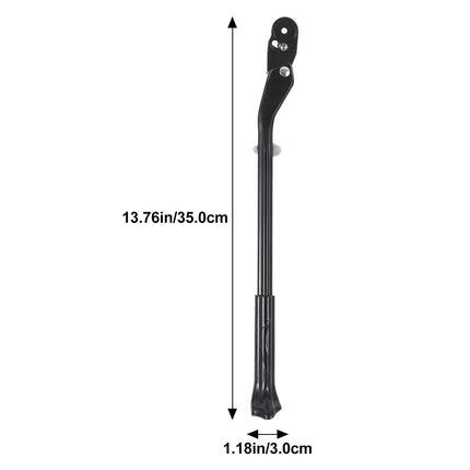 WHAMVOX Adjustable Rear Kickstand for Mountain Bikes Rack Support Black.