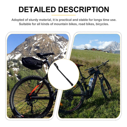 WHAMVOX Adjustable Rear Kickstand for Mountain Bikes Rack Support Black.