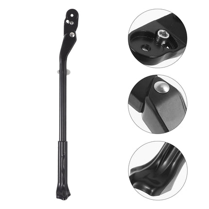 WHAMVOX Adjustable Rear Kickstand for Mountain Bikes Rack Support Black.