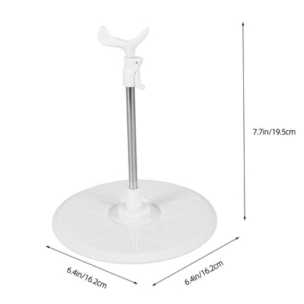 WHAMVOX Adjustable Metal Doll Display Stand Holder for Desktop, Organizer for Collectible Dolls and Figures.