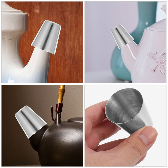 WHAMVOX 2-Pack Kettle Teapot Spout Lids 4x3.7x3.7 cm Replacement Parts for Tea Pots and Kettles.