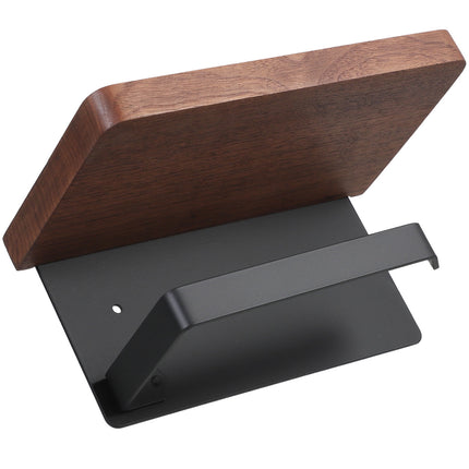 WHAMVOX Solid Wood Toilet Paper Holder Stand with Storage Shelf Bathroom Tissue Rack Organizer.