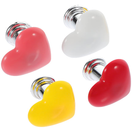 HOOWIFFY Toilet Tank Button Handle Set, Plastic Replacement, Creative Design, 4 Pieces.