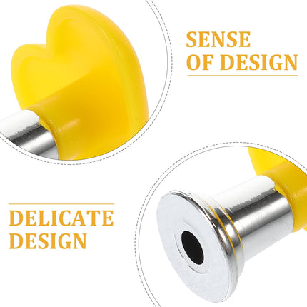 HOOWIFFY Toilet Tank Button Handle Set, Plastic Replacement, Creative Design, 4 Pieces.