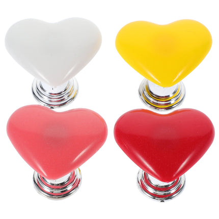 HOOWIFFY Toilet Tank Button Handle Set, Plastic Replacement, Creative Design, 4 Pieces.