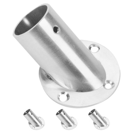 WHAMVOX 4 Pcs Closet Rod Brackets Angled Clothes Rail 6.60X5.20X5.20CM Silver.