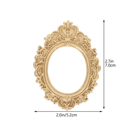 WHAMVOX 10 Pcs Golden Photo Frame Mini Vintage Picture Frames Antique.