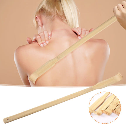 Darzheoy Bamboo Back Scratcher for Adults, Back Scratcher Massage Tool, Back Scratcher Rake Itching Relief Body Relaxation Massager Multicolor.