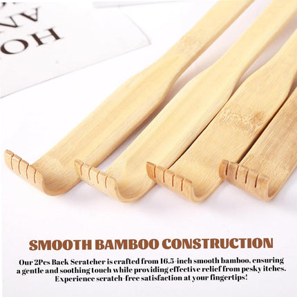 Darzheoy Bamboo Back Scratcher for Adults, Back Scratcher Massage Tool, Back Scratcher Rake Itching Relief Body Relaxation Massager Multicolor.