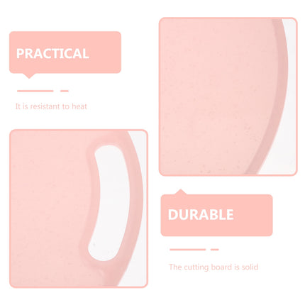 WHAMVOX Portable Round Cutting Board Odor- Cutting Mat for Food Prep and Cooking Use.
