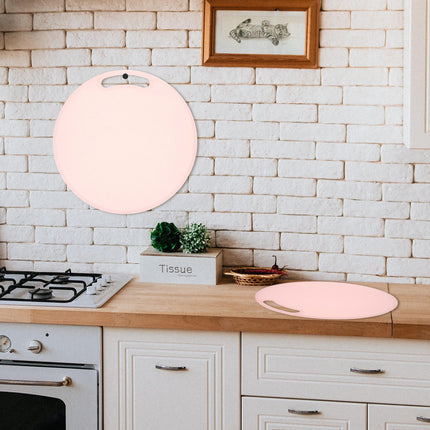 WHAMVOX Portable Round Cutting Board Odor- Cutting Mat for Food Prep and Cooking Use.