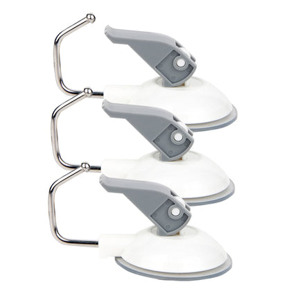WHAMVOX 3 Pcs Suction Cup Hook Multi-purpose Heavy Duty Hanger.