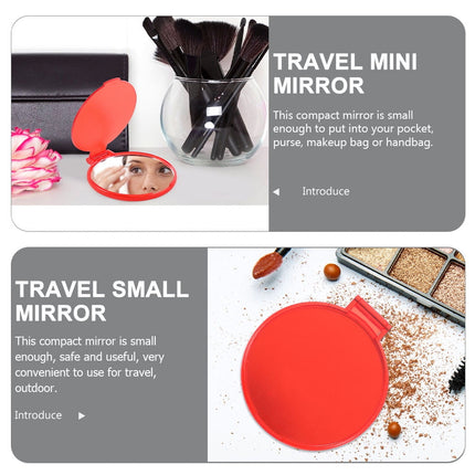 WHAMVOX 12 Pcs Mini Handheld Portable Makeup Mirror.